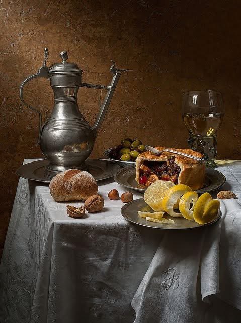 Painting by Pieter Claesz (1597–1661)
Still Life with Fruit Pie