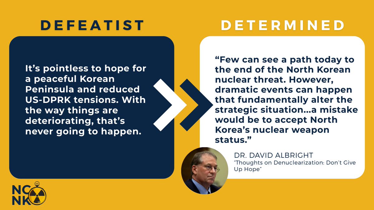 Ending the week with a message of hope, <a href="/TheGoodISIS/">Inst for Science</a> President and NCNK member Dr. David Albright (<a href="/DAVIDHALBRIGHT1/">David Albright</a>) reminds us that a path towards progress is still in reach. ➡️ bit.ly/4fOKin5
