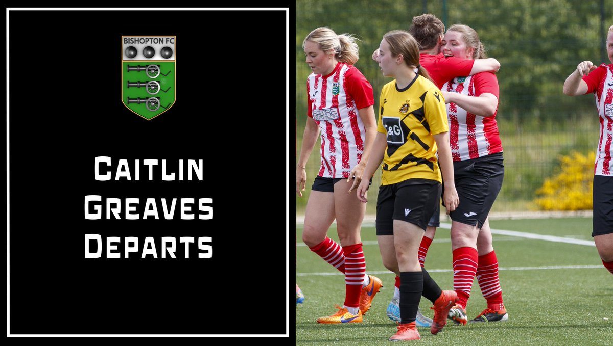 Bishopton Ladies Football Club has come to terms on the release of Caitlin Greaves.

We thank Caitlin for all her contributions to the club over the past number of years, and wish her well on her footballing journey.

#monthebishy