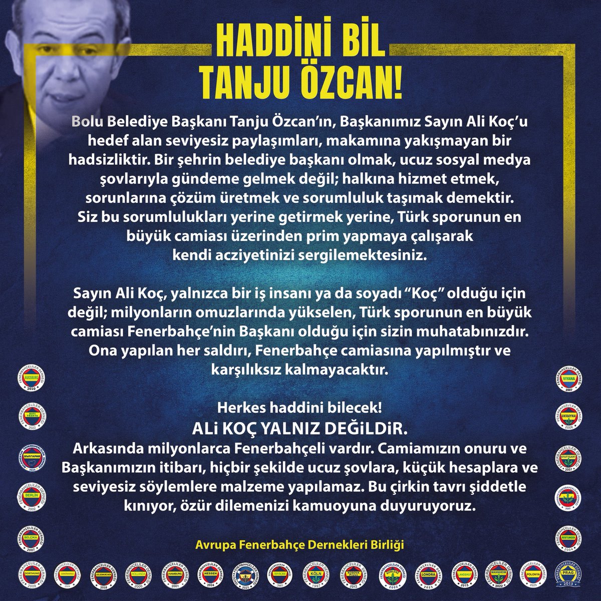 Hollanda Fenerbahçeliler Derneği tweet media