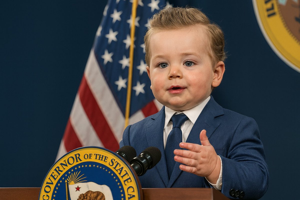 DiaperDiplomacy's tweet photo. Been getting a lot of “Baby Gavin Newsom when??” video requests lately.

Didn’t get much time to work this week (life, chaos, actual babies, etc.), but I’ll see what kind of political daycare drama I can stir up next week.

Until then… here’s a little weekend bottle-feed to hold you over. 🍼👶

https://t.co/xrp9Mxp894