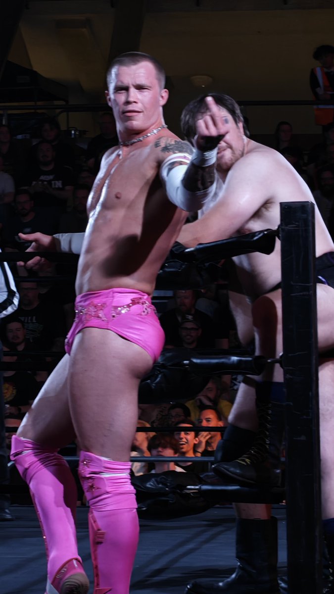 DrgnMstrAdam's tweet image. Here&apos;s Kyle Fletcher being a goofy little dude at #RevPro
