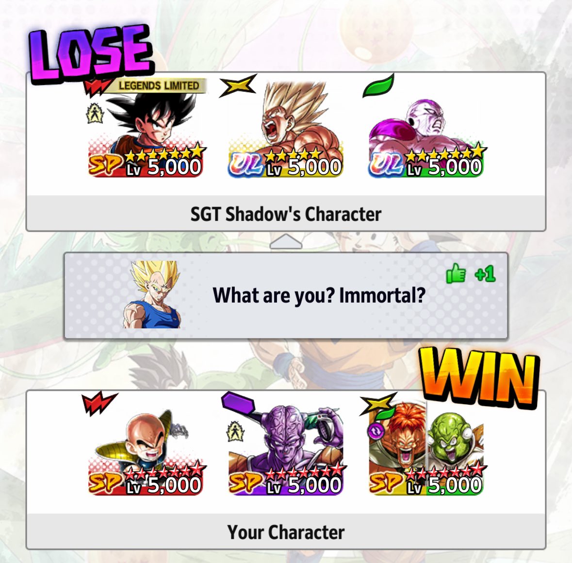 Ginyu force just doing its thing