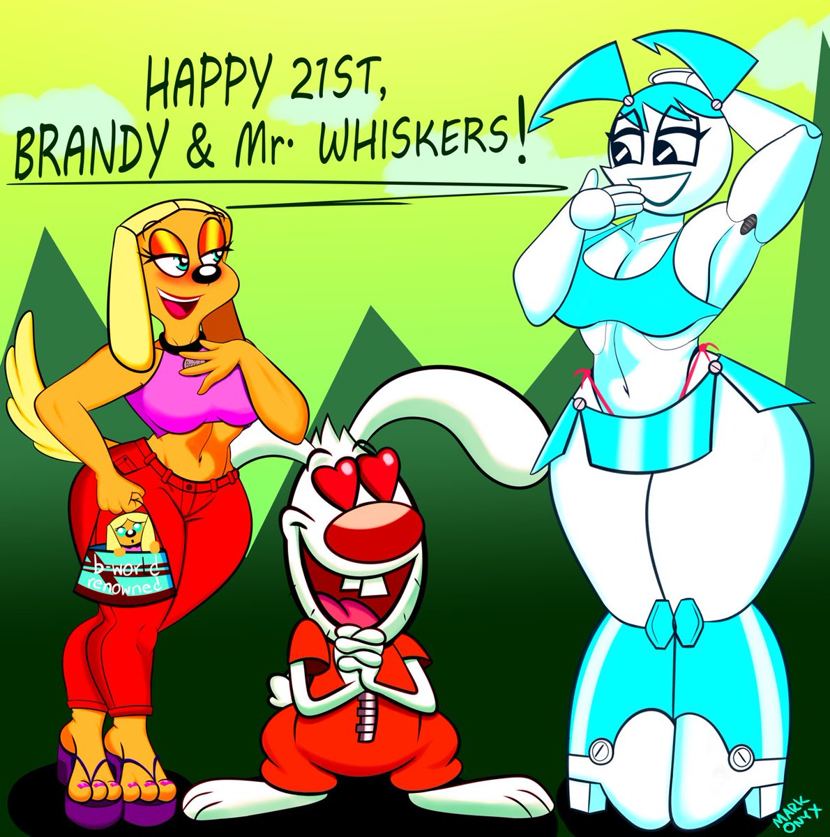 Just a day late to celebrate the 21st-year anniversary of Brandy and Mr. Whiskers. Joined by the one and only, Jenny Wakeman. Her show’s 22nd-year anniversary came a few weeks ago. 

Enjoy.
