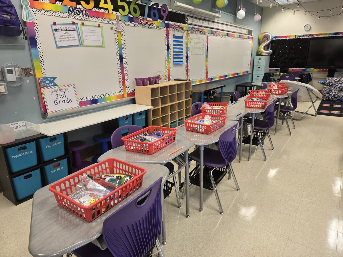 MrsWalkerWES's tweet photo. Almost ready for my new group of second graders! https://t.co/4atEbo31uq