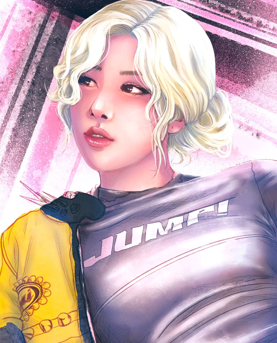 EvieeChan's tweet photo. Jump! ❤️🖤💛🩶 

#wip #ROSÉ #BLACKPINK #Jump #Art https://t.co/CwGtwZIRzp