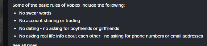 hey <a href="/DavidBaszucki/">David Baszucki</a> remember to follow roblox's basic rules