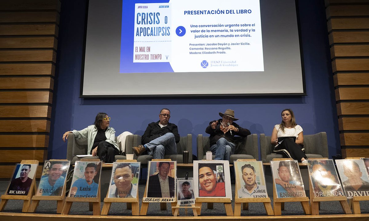 “Todos sentimos que algo está quebrado, no nada más en México sino en el mundo”, afirmó Jacobo Dayán durante la presentación en el #ITESO del libro Crisis o apocalipsis: el mal en nuestro tiempo, escrito a cuatro manos con el poeta Javier Sicilia. ite.so/txav6