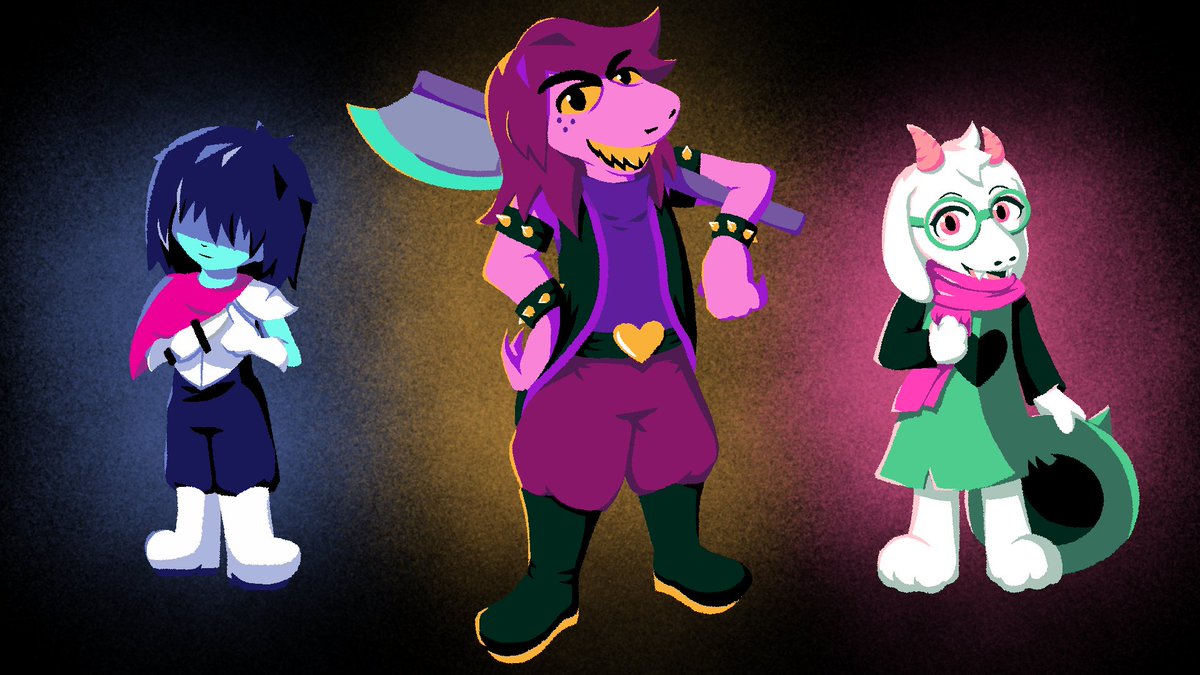 ZettaTetra's tweet photo. alt kris, ralsei, sketches and a silly bg https://t.co/sZ5rdy51lF