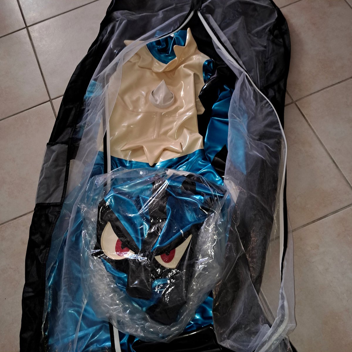 Did I ever told you I wanted to become a rubber Lucario? 🦴🔵
#SqueakySaturday

(Stay tuned in the upcoming days~)