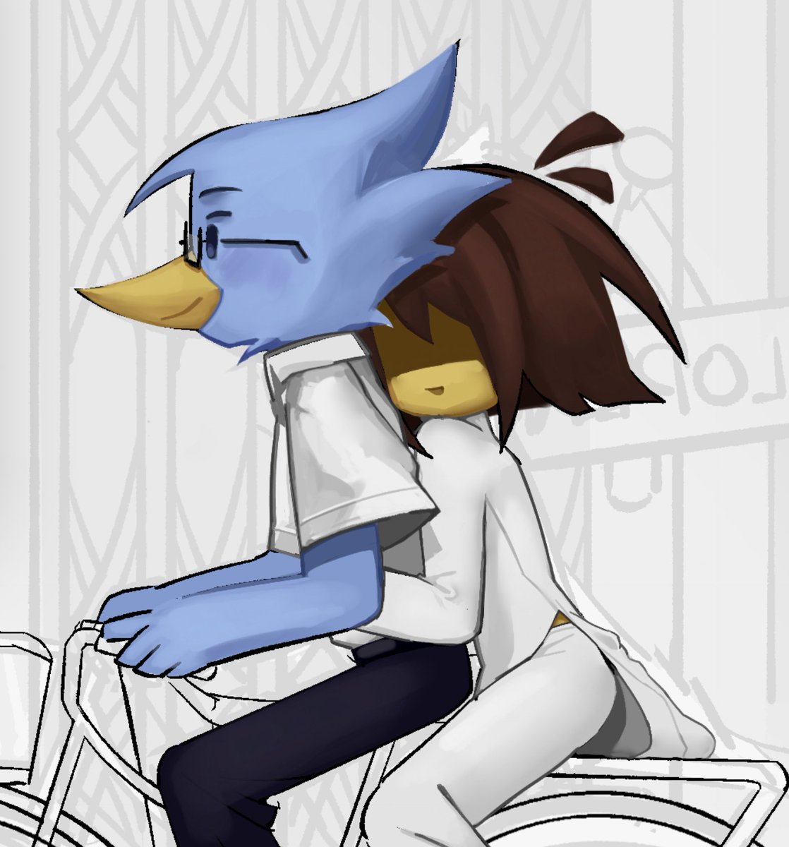 AtumaLayta's tweet photo. lovebirds on a bike, wip 🫶 #krerdly https://t.co/pNebMqwyAX