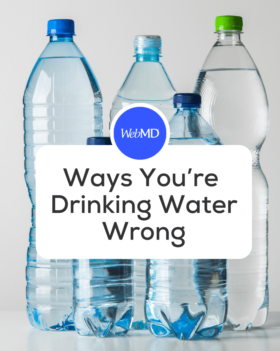 WebMD's tweet photo. BPA in Water Bottles: BPA (bisphenol A) is a chemical used in many water bottles that can leach into drinks. Studies suggest excessive exposure may contribute to birth defects, high blood pressure, hormonal imbalances, type 2 diabetes, and heart disease. Choose BPA-free, glass, or stainless steel bottles instead. https://t.co/q2o3JGqzxn