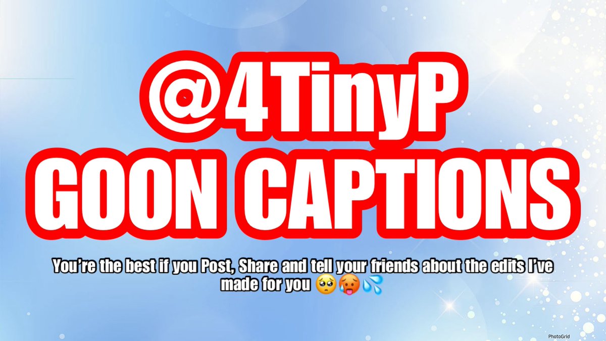 Pinky (Small dick gooner) (@4tinyp) on Twitter photo Part 2 of who Iโve made Goon Captions for ๐ฅต
<a href="/sweetsophiax/">(Sweet) Sophia Cruise</a> <a href="/UnoitsRoe/">Marilyn not Monroe</a> <a href="/BR4TTEA/">โโ</a> <a href="/lackofskillets/">๐ท๐๐๐๐๐๐๐๐๐๐๐๐๐</a> <a href="/w0llip/">โกpillowโก</a> <a href="/Misbehavedxoxo/">Misbehaved๐๐</a> <a href="/XSiennaRaeX/">Sienna Rae</a> <a href="/LunaBaby_xxx/">โ
๐๐ถ๐ฏ๐ข ๐๐ข๐ฃ๐บ โ
</a> <a href="/MissSophiaGXXX/">SophiaG ๐ $3 sale</a> <a href="/DJBritStar/">Miss Brittany Andrews</a> <a href="/jadastevens420/">Jada Stevens ๐ง</a> <a href="/hnykitea/">tea๐งธเพเฝฒ</a> Part 2 of who Iโve made Goon Captions for ๐ฅต
<a href="/sweetsophiax/">(Sweet) Sophia Cruise</a> <a href="/UnoitsRoe/">Marilyn not Monroe</a> <a href="/BR4TTEA/">โโ</a> <a href="/lackofskillets/">๐ท๐๐๐๐๐๐๐๐๐๐๐๐๐</a> <a href="/w0llip/">โกpillowโก</a> <a href="/Misbehavedxoxo/">Misbehaved๐๐</a> <a href="/XSiennaRaeX/">Sienna Rae</a> <a href="/LunaBaby_xxx/">โ
๐๐ถ๐ฏ๐ข ๐๐ข๐ฃ๐บ โ
</a> <a href="/MissSophiaGXXX/">SophiaG ๐ $3 sale</a> <a href="/DJBritStar/">Miss Brittany Andrews</a> <a href="/jadastevens420/">Jada Stevens ๐ง</a> <a href="/hnykitea/">tea๐งธเพเฝฒ</a>