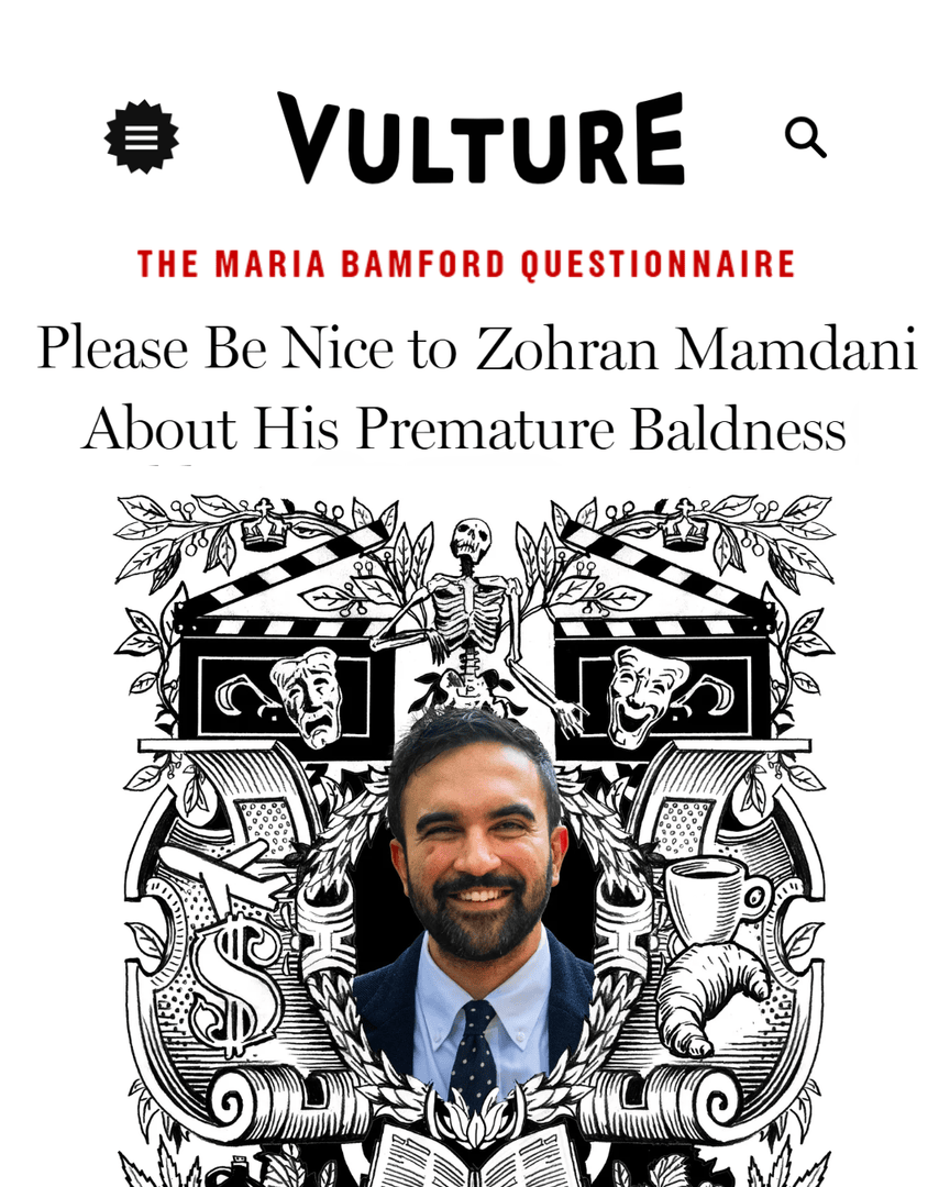🙌 Thank you to the future mayor of NYC <a href="/zohrankmamdani/">Zohran Kwame Mamdani</a> for taking my <a href="/vulture/">Vulture</a> questionnaire.