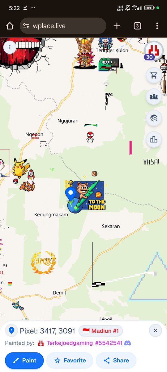 Terkejoedgaming's tweet photo. @Zoot_coin To enter the $ZOOT meme contest, I made pixel art on my city map. No Ai, no stealing other work.
It took an few day to make cause limited painted can use.
You can see my pixel art work at https://t.co/ZFGH4hvfz0
Art work link : https://t.co/8Unjifu61s

@Zoot_coin #ZOOT https://t.co/QSIwBfRDGm