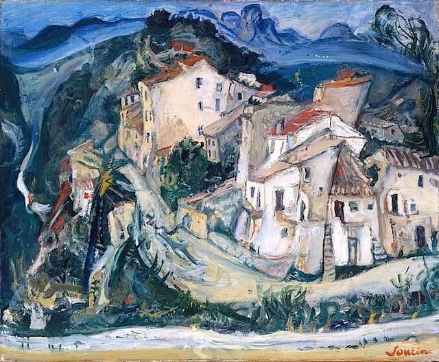 RaBeArt's tweet photo. View of Cagnes, 1924-25. Artist: Chaim Soutine.
#Art #Cagnes #ChaimSoutine #expressionism #france #paintings #landscape https://t.co/p5r6xPV8Rc