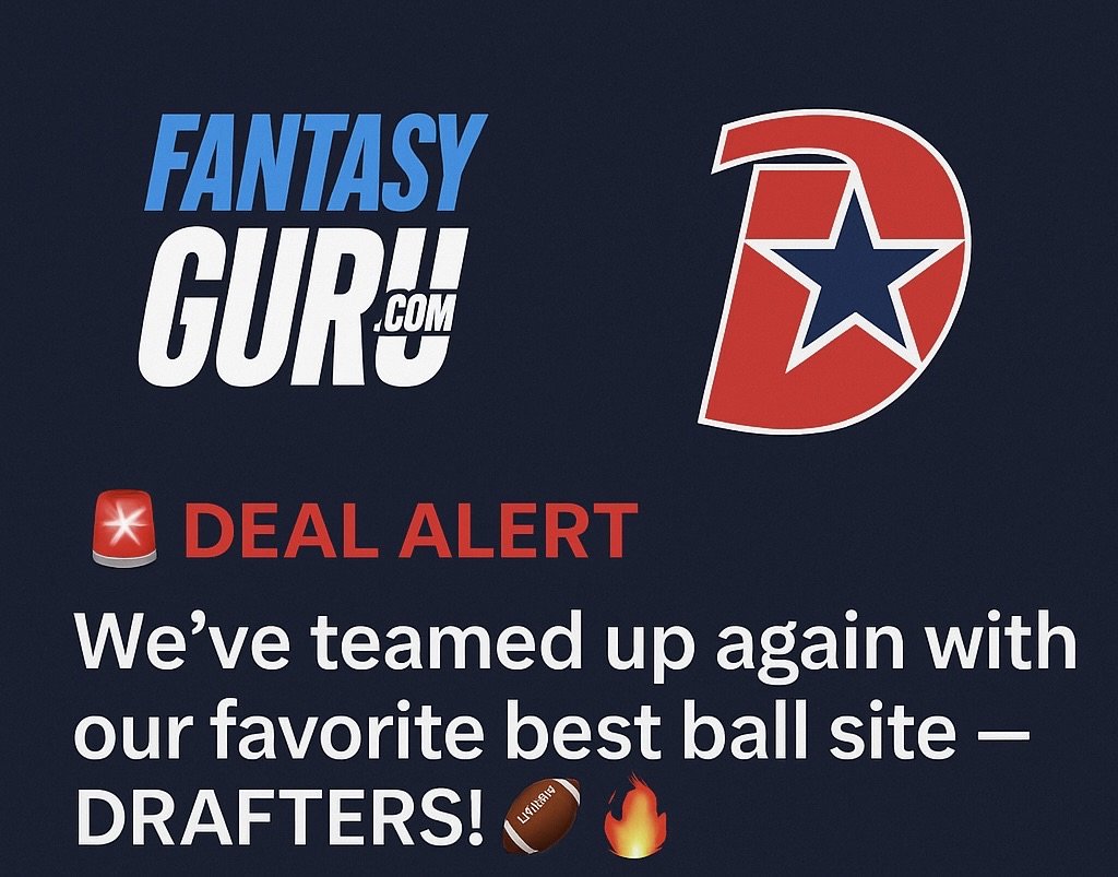 Jeff Mans (@jeff_mans) on Twitter photo 🚨IT’S #FANTASYFOOTBALL DRAFT-A-THON🚨<a href="/FantasyGuruSite/">FantasyGuru.com</a>
👉drafters.com/draftsv2/lobby
We are drafting ALL WEEKEND <a href="/DraftersFantasy/">Drafters Fantasy Sports</a>✅
$2.5 Million Prize Pool✅
$500,000 Top Prize✅
$20 Entry✅
100% Deposit Bonus with Code “Mans”✅
Reload Bonus for FG Members ONLY✅
Other Drafts for 🚨IT’S #FANTASYFOOTBALL DRAFT-A-THON🚨<a href="/FantasyGuruSite/">FantasyGuru.com</a>
👉drafters.com/draftsv2/lobby
We are drafting ALL WEEKEND <a href="/DraftersFantasy/">Drafters Fantasy Sports</a>✅
$2.5 Million Prize Pool✅
$500,000 Top Prize✅
$20 Entry✅
100% Deposit Bonus with Code “Mans”✅
Reload Bonus for FG Members ONLY✅
Other Drafts for