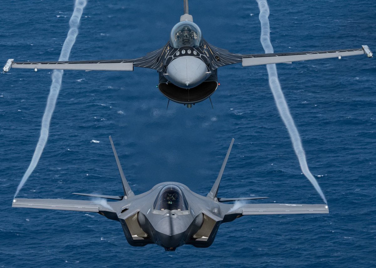 F-16 Viper and F-35A Lightning II