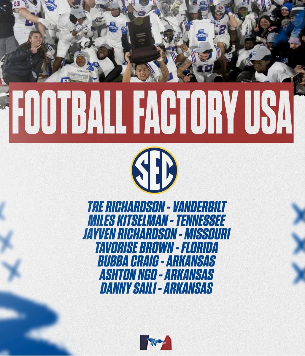 Hutchinson Blue Dragon Football (@bluedragonsfb) on Twitter photo ππΊAs you're watching #CFB25 keep an eye for these #HutchFactory products in the <a href="/SEC/">Southeastern Conference</a>π ππΊAs you're watching #CFB25 keep an eye for these #HutchFactory products in the <a href="/SEC/">Southeastern Conference</a>π