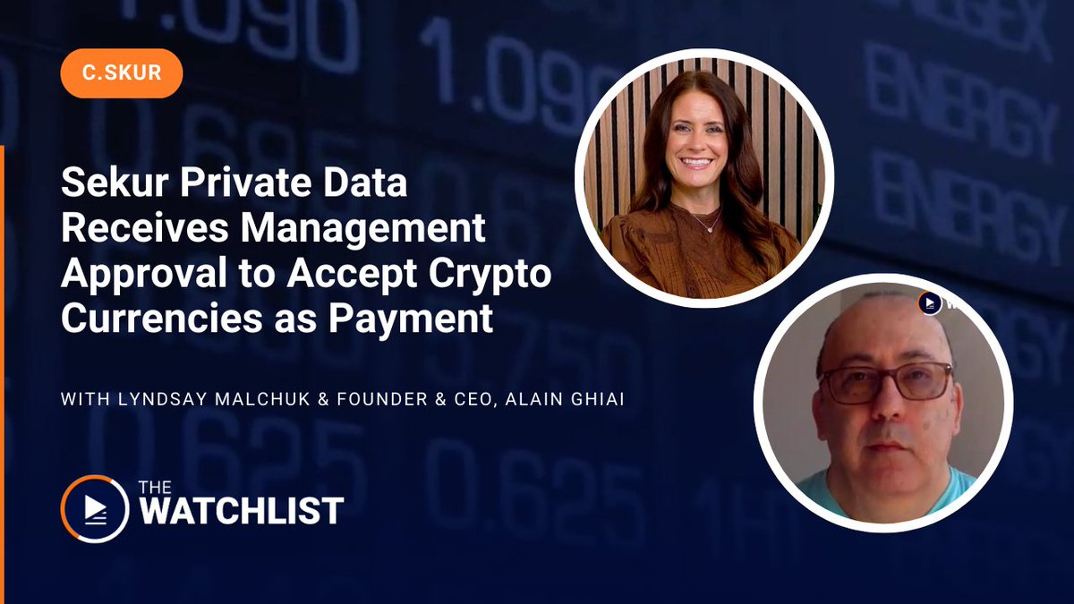Sekur Private Data (CSE: SKUR) is launching cryptocurrency as a payment  option for its Swiss-hosted privacy suite, directly addressing the security  needs of the crypto community. Learn more: https://t.co/aDT9c1X6PK #Crypto  #Privacy #CyberSecurity #
