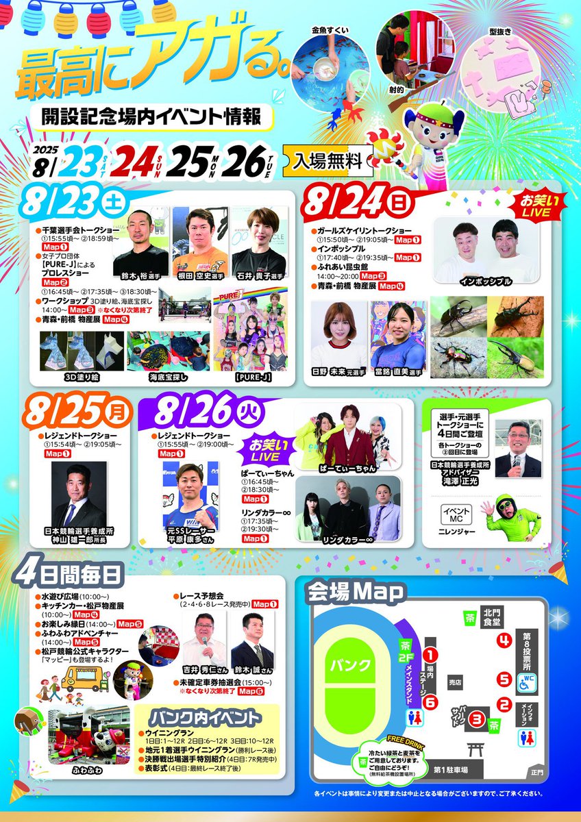 JPCUガールズ競輪キーホルダー 5種 6個セット JPCUガールズ競輪