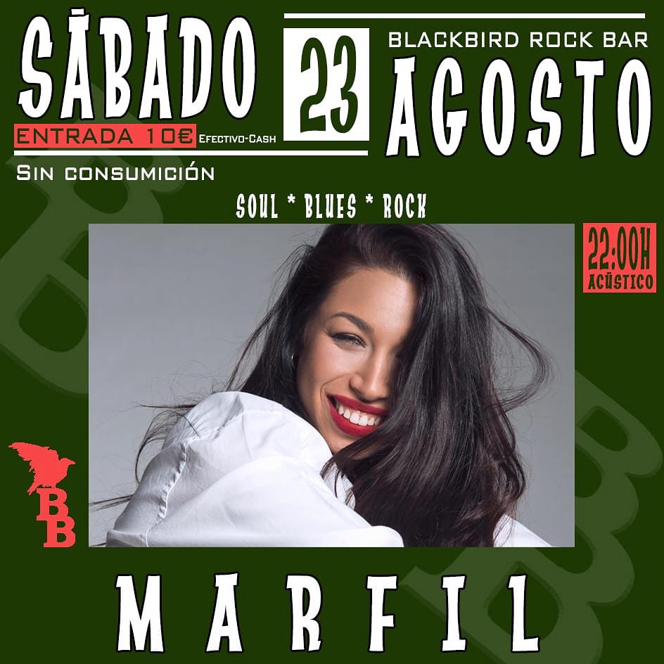 Mañana sábado <a href="/marfil/">Marfil</a>.music con lo mejor del #soul en acústico ! A las 22h ! Reservas por DM en rrss o al mail blackbirdrockbar@mail.com! #rock #acustico #madrid #blackbirdrockbar #livemusic #musicaenvivo #conciertos #conciertosmadrid #sabado #saturday #barriodelasletras #music