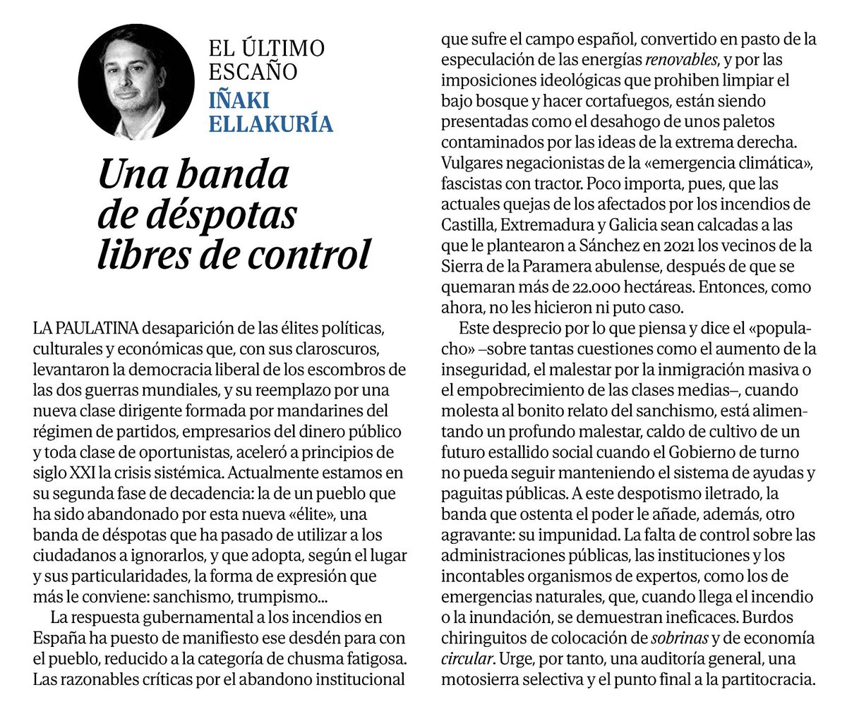 Ramón Arcusa (@ramonarcusa) on Twitter photo Es lo mejor que he leído últimamente. La precisa descripción que hace <a href="/iellakuria/">Iñaki Ellakuria 🌻</a> del aquelarre político español actual merece leerse. Es lo mejor que he leído últimamente. La precisa descripción que hace <a href="/iellakuria/">Iñaki Ellakuria 🌻</a> del aquelarre político español actual merece leerse.