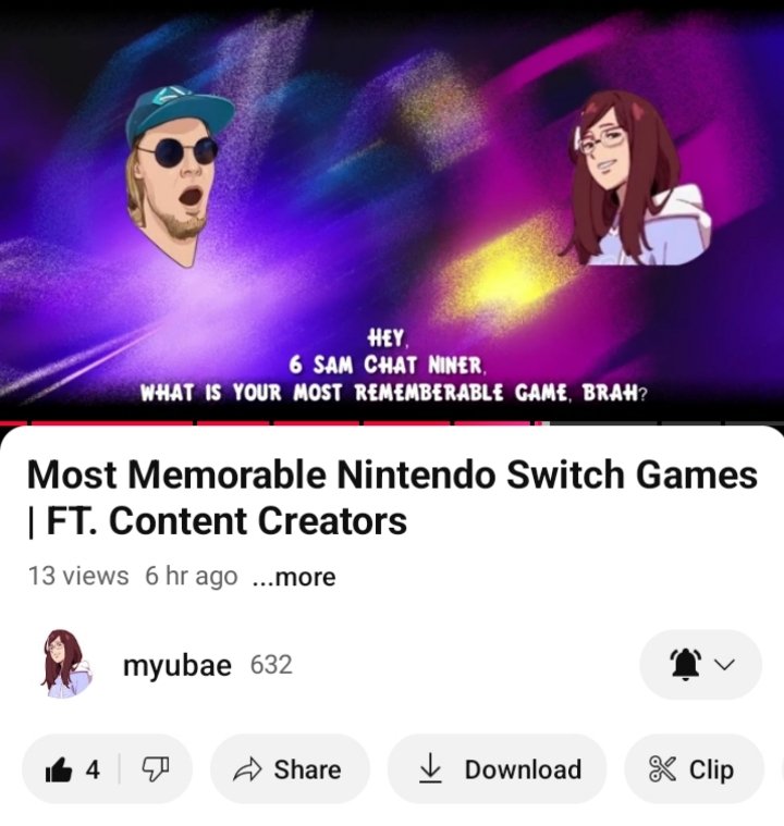 SURPRISINGLY!!!
This is the fifth collaboration I got myself into,
THANK YOU (<a href="/myubae/">myubae</a>) I have a me on the boat 🚢,  I truly appreciate it!

Please everyone,
Check out the link and support

LINK:
youtu.be/EqXiyjCulIU?si…

Her and everyone are just amazing

#6samchat9