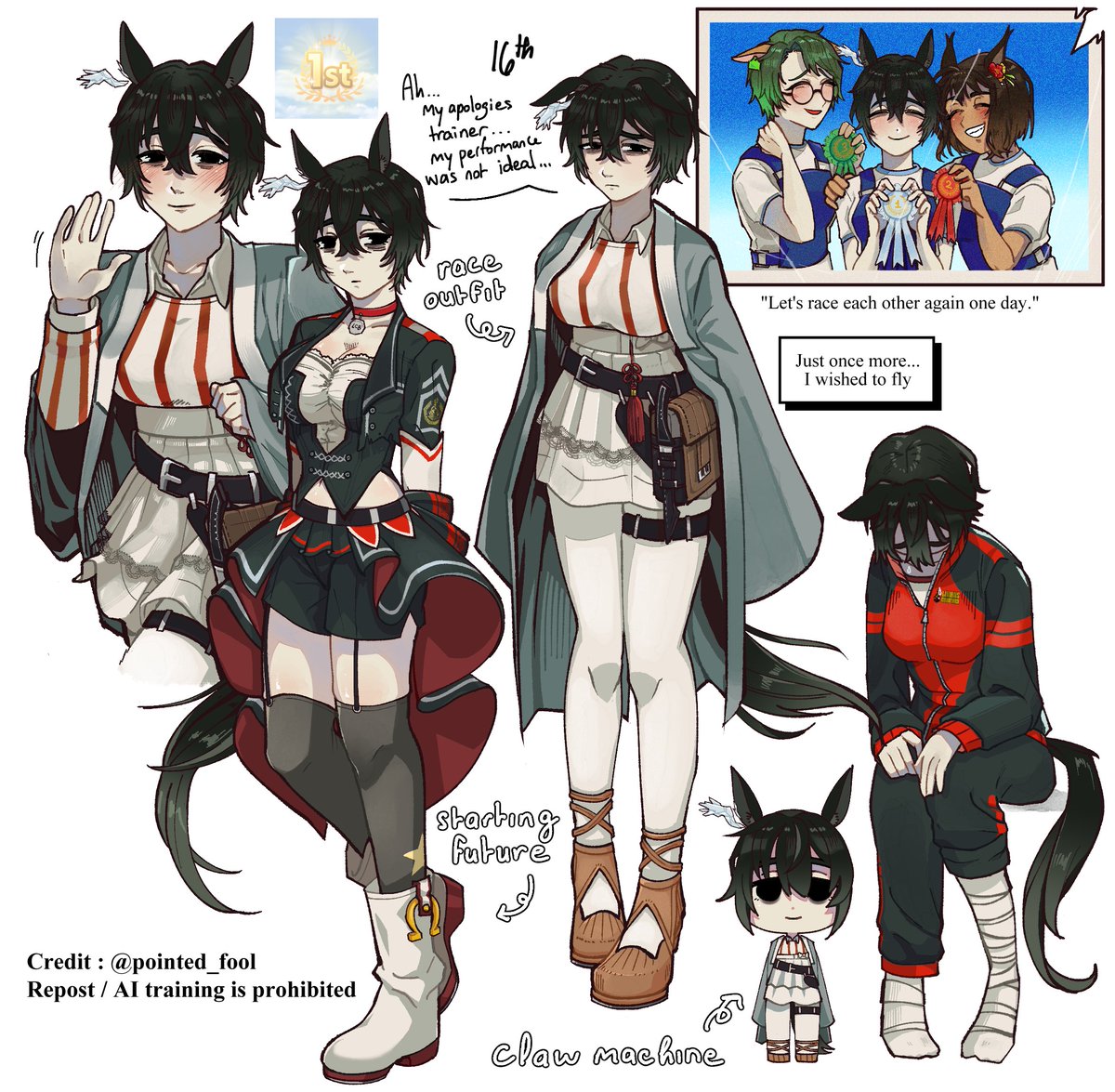 Have been working on this Umamusume Yi Sang(TS) and I finished it the day they reveal heishou yi sang 🥹🥹 #Limbus_Company #LCB01