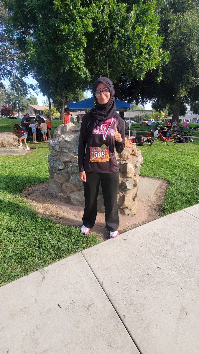 Wolfpack_Track's tweet image. Senior Maitha Al-Radaei wins the Flame Invitational in 20:42 to start off the season as she leads the Wolfpack to a 3rd Place finish. 
#PackTality
#ATL
@ArionArmeniakos 
@westafjrotc