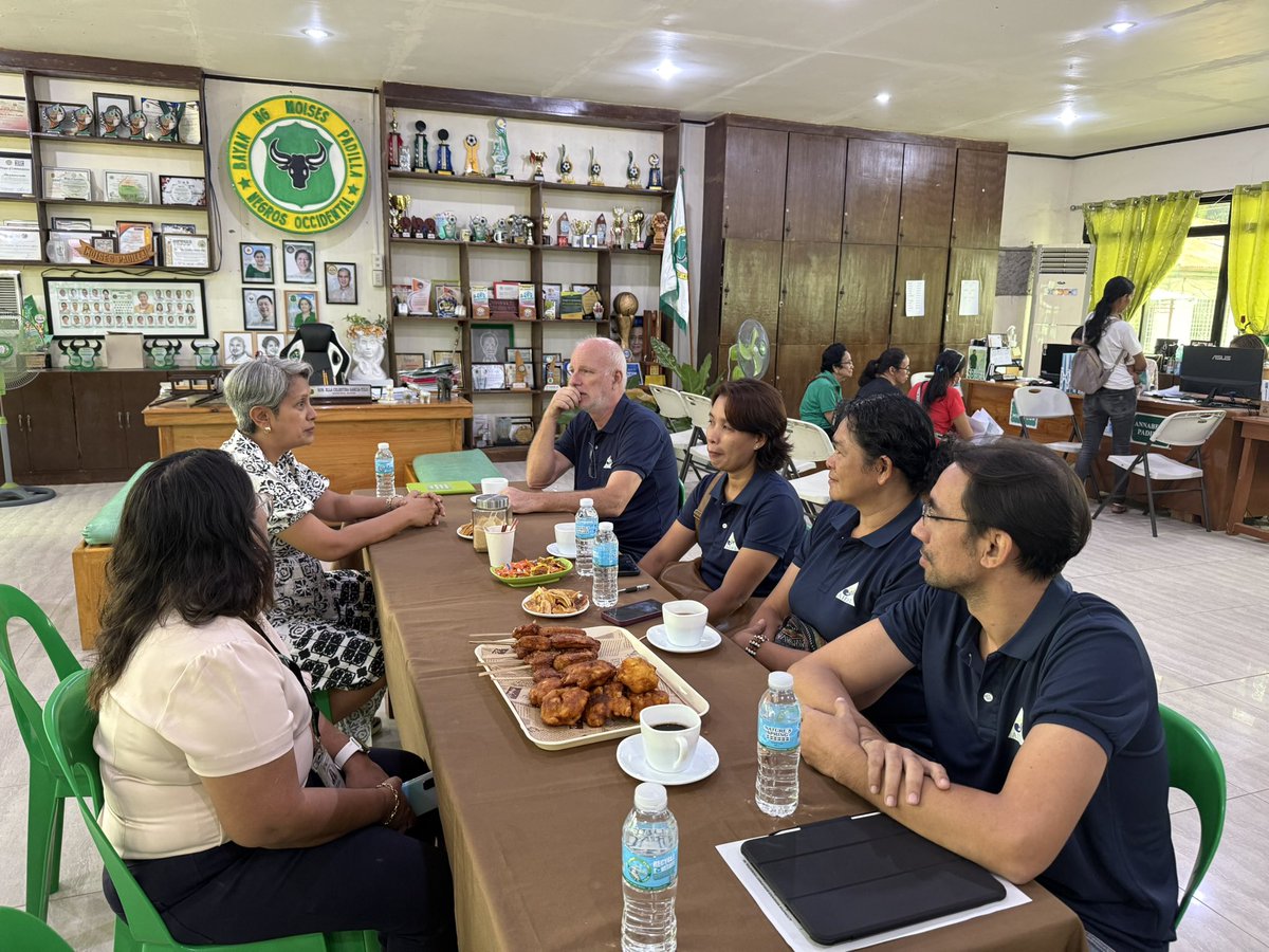 AidfiOrg's tweet photo. The AIDFI team this week presented the NRW Management Program funded by the Coca-Cola Foundation to the mayors of Moises Padilla, Isabela, and Hinoba-an for a possible collaboration with their respective water works. 

#nrw https://t.co/RY0F4h6k0p