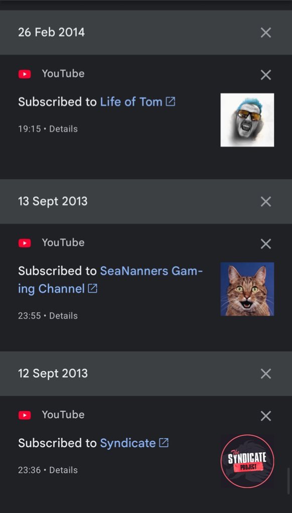 BethanBeecham's tweet photo. Wow my fist subscription on you tube so many years ago, still an active viewer to this day 😊🎃 @LifeOfTom @Syndicate https://t.co/YVRYnsdmSH