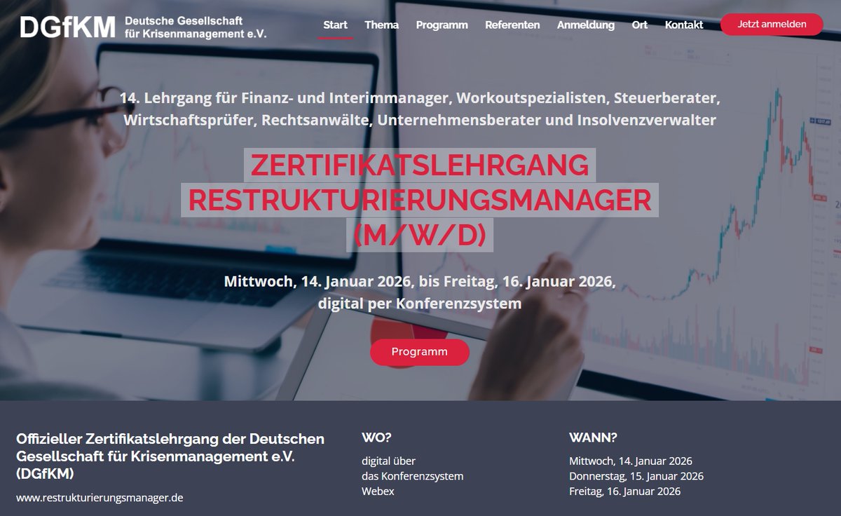 #Lehrgang #Restrukturierung #Turnaround - Ein weiter rückläufiges #Bruttoinlandsprodukt &amp; das Zehn-Jahres-Hoch bei den #Unternehmensinsolvenzen - Jetzt beim #Berufsverband zum #Restrukturierungsmanager (m/w/d) qualifizieren - Mit #Frühbucherrabatt anmelden restrukturierungsmanager.de