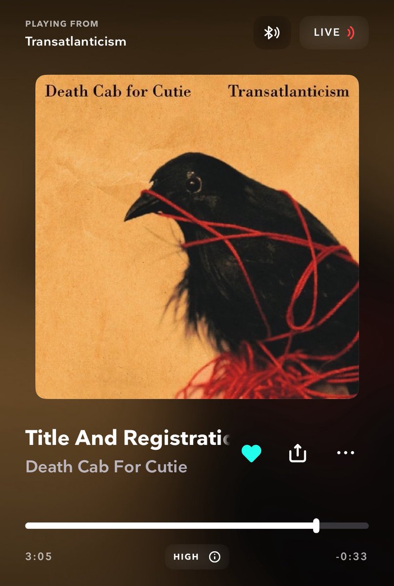 97 year old f*ggot still listens to transatlanticism the old-fashioned way