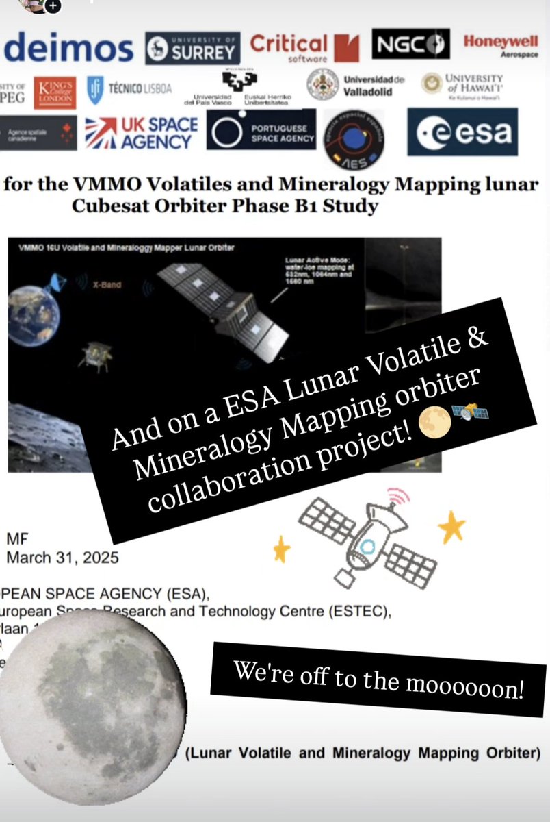 Excited 2 be embarking on another space mission journey this fall. This time we're off to the moon &amp; from Canada!🌕🇨🇦 Its been heartbreaking to witness the state of science in US. I'm sad to have to leave my community. So grateful for another chance at being a part of a mission!