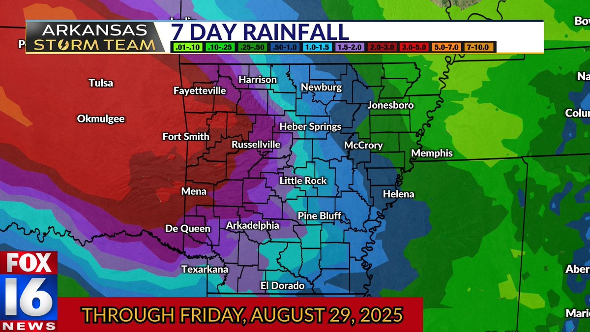 MUCH NEEDED RAIN⛈️ I don't want to get our hopes up, but models continue to show a good dose of rain moving in Monday night through much of Tuesday... BEHIND the cool front! 

That means temps may be MUCH below average. With this, and perhaps another round late next week, some