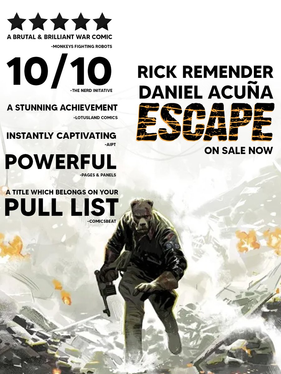 ESCAPE is a hit! Pick up your copy today at your local comic shop!