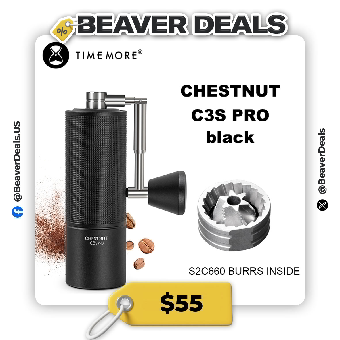 BeaverDeals's tweet image. GRIND YOUR BEANS ANYWHERE! ☕✈️

☕ TIMEMORE Portable Coffee Grinder - Foldable S2C Burr
💵 $55

🔗 s.click.aliexpress.com/e/_oCcKNjP

#CoffeeGrinder #PortableCoffee #EspressoTime