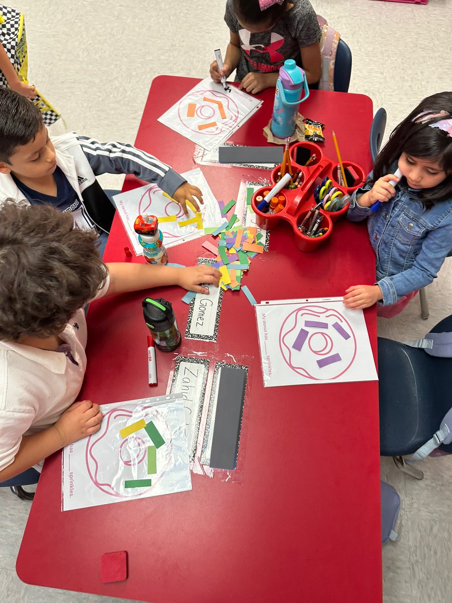 hbarra05's tweet photo. Donut you love math?!🍩 

Kinder Dalmatian’s showing what they know: reading, writing and representing numbers 0-10 🤩@HBall_ES https://t.co/xlTGlw9Ti2