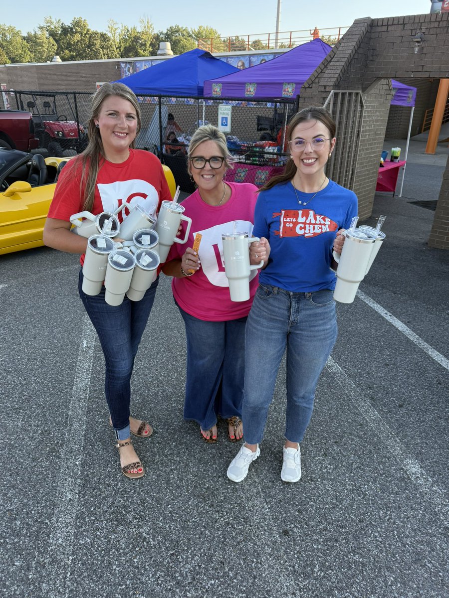 MarshalsSports's tweet photo. Thank you to our friends at Lake Chem for buying tickets for the first 50 fans at tonight’s game! Make sure to find these lovely ladies and get a complimentary cup when you get to the game! #LakeChem #GoMarshals https://t.co/MbNi7QmAu6