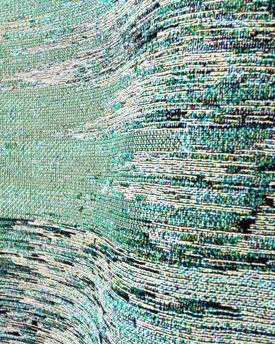 GlitchTextiles's tweet image. A Year In Code
1. Fields Of Green Throw - Front
2. Fields Of Green Throw - Detail
3. Fields Of Green Throw - Detail
glitchtextiles.com
#imageprocessing #pixelsorting #algorithmicdesign #processing #creativecoding #glitchtextiles #textiles #textiledesign #textileart #woven