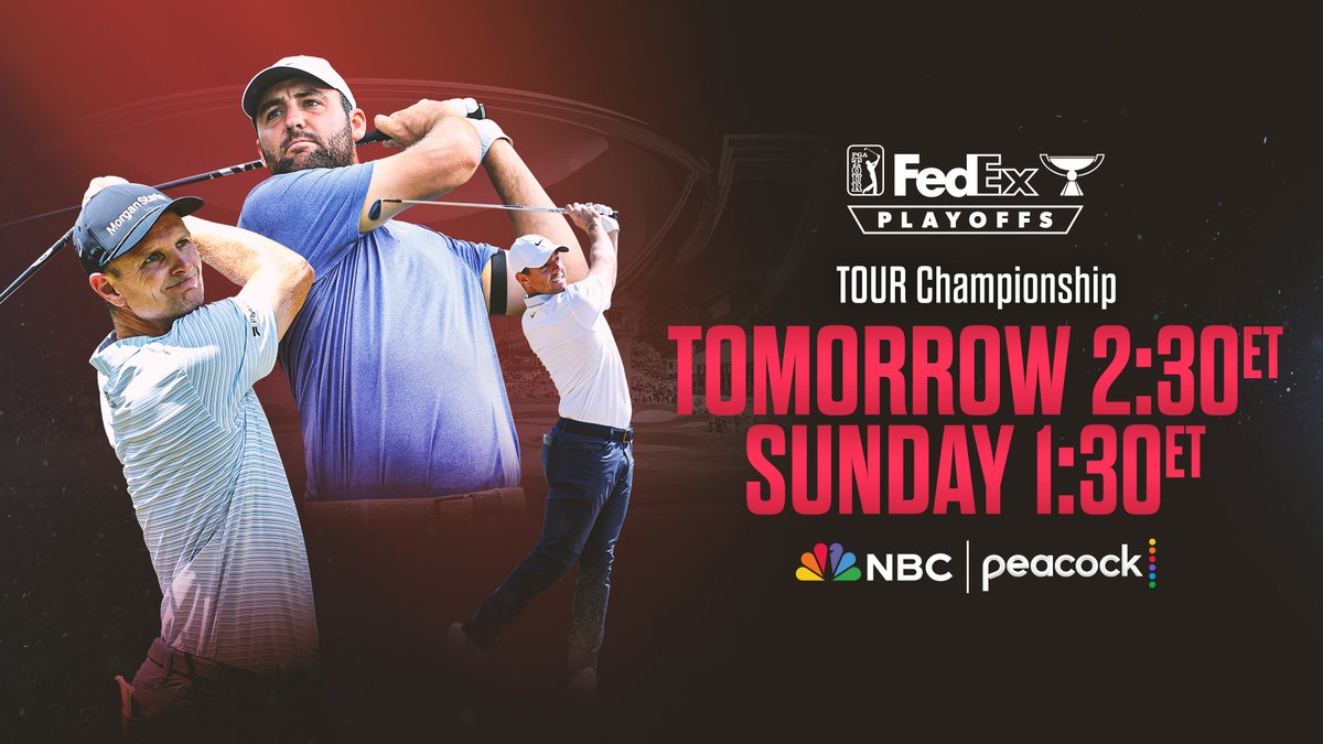 PGA Tour Championship continues tomorrow at 2:30 p.m. and Sunday at 1:30 p.m. E/T on NBC and Peacock! Be sure to tune in!