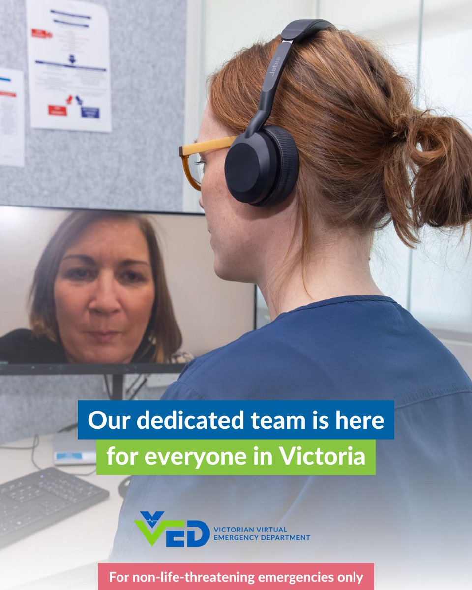 vved_au's tweet photo. 👩‍⚕️ Behind the VVED is a team of experienced emergency doctors and nurses who are ready to care for you anytime, anywhere in Victoria.
 
#VVED #VirtualED #VictoriaWideService #OurTeamCares #247Care #EmergencySupport https://t.co/0zxJoeASLl
