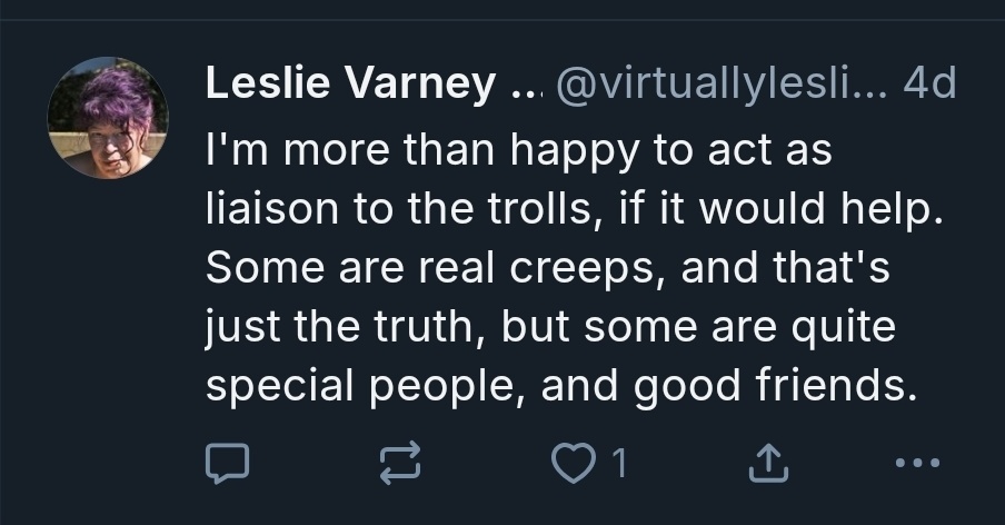 stealthygeek's tweet photo. Literary agent @virtuallyleslie publicly admitting to coordination and even close friendship with members of the criminal cult stalking and SWATTing my family, when they aren't making assassination, mass shooting, or bomb threats.

This woman is a danger. #writingcommunity. https://t.co/DyIo5WFctO