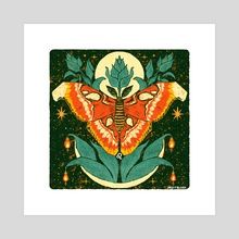 "Leo - Attacus atlas" by <a href="/fruitblush/">FRUITBLUSH 🫀🪱</a>

 Print available at inprnt.com/gallery/fruitb…