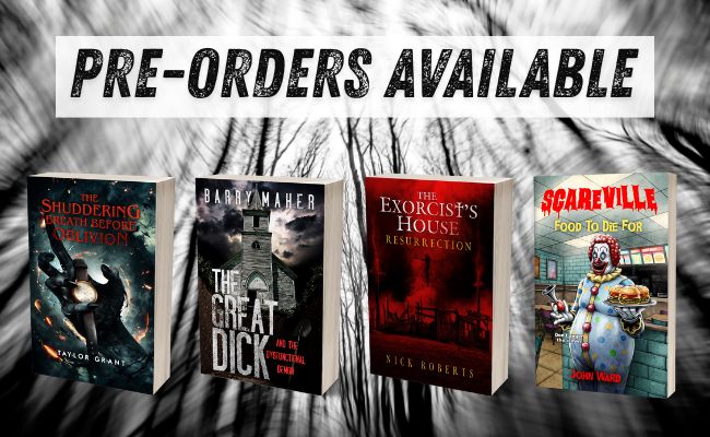 crystallakepub's tweet photo. Books we currently have on Kindle pre-order.
The Shuddering Breath Before Oblivion: https://t.co/ziswpso3uq
The Great Dick: https://t.co/T5nUXexy09
The Exorcist's House - Resurrection: https://t.co/VxxDZ2T5j0
Food To Die For: https://t.co/cKdc4UErNf
#preordersavailable #books #bookworm #kindlepreorder