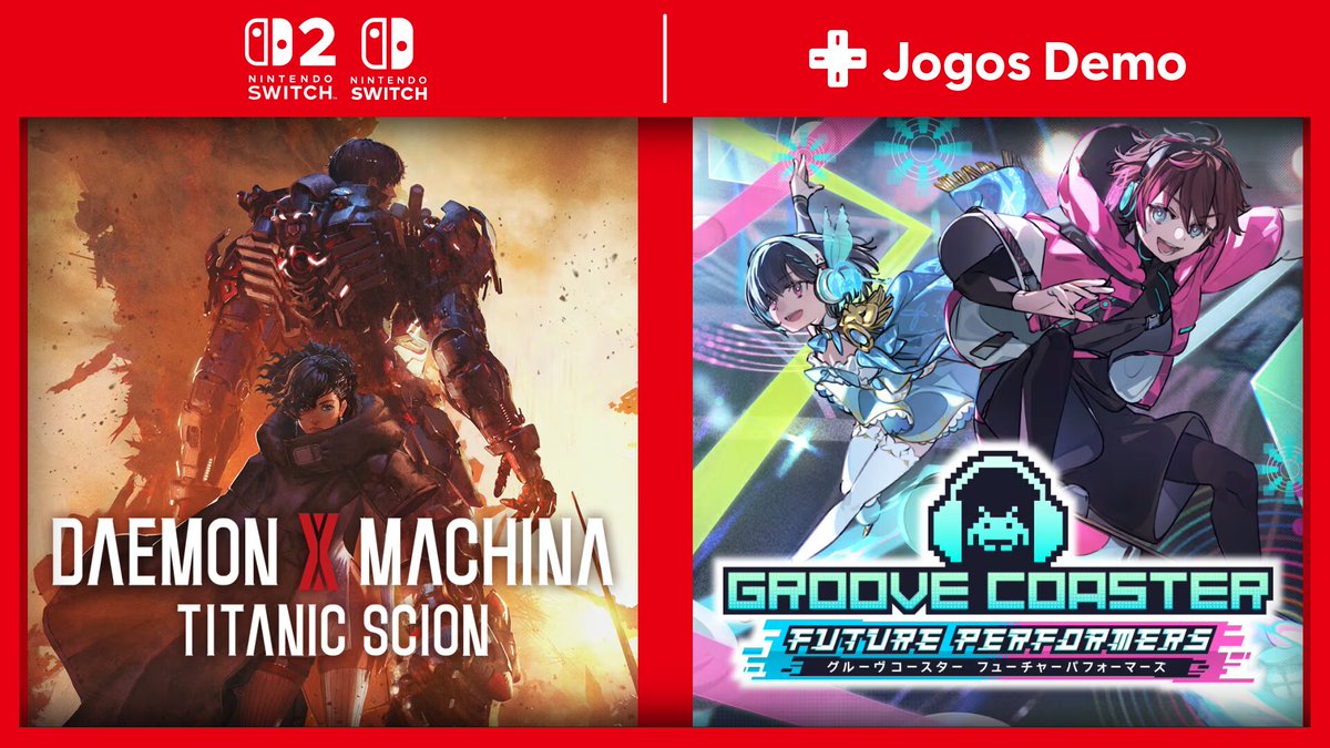 Confira uma lista completa de versões Demo de jogos para o Switch 2 e Switch (22/Ago/2025)

Novas adições da semana inclui Daemon X Machina: Titanic Scion no Switch 2; mais jogos 

Confira: universonintendo.com/confira-uma-li…