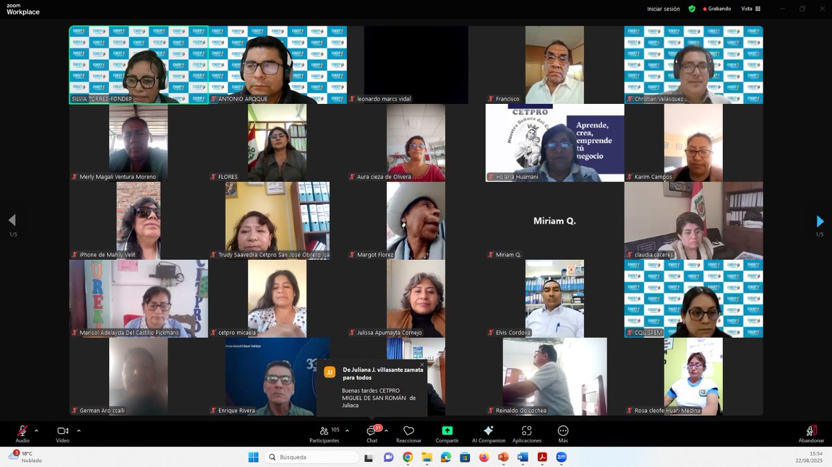 🚀 ¡Avanzamos juntos!
129 directores CETPRO participaron en la consulta del 1.er Concurso CETPRO 2025.
Hoy seguimos ajustando las bases con sus valiosos aportes. 💡🙌
#InnovaciónEducativa #CETPRO #FONDEP