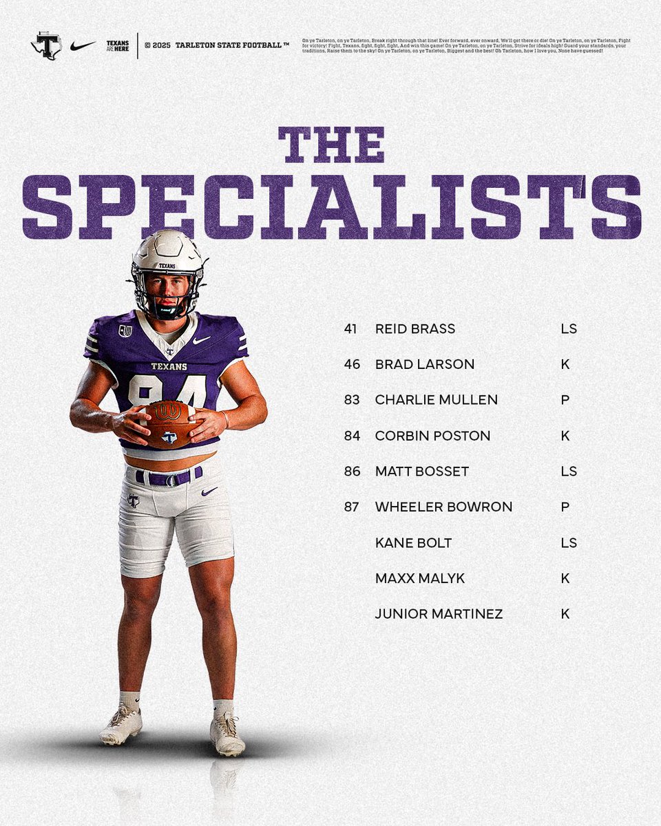 Tarleton State Football tweet media