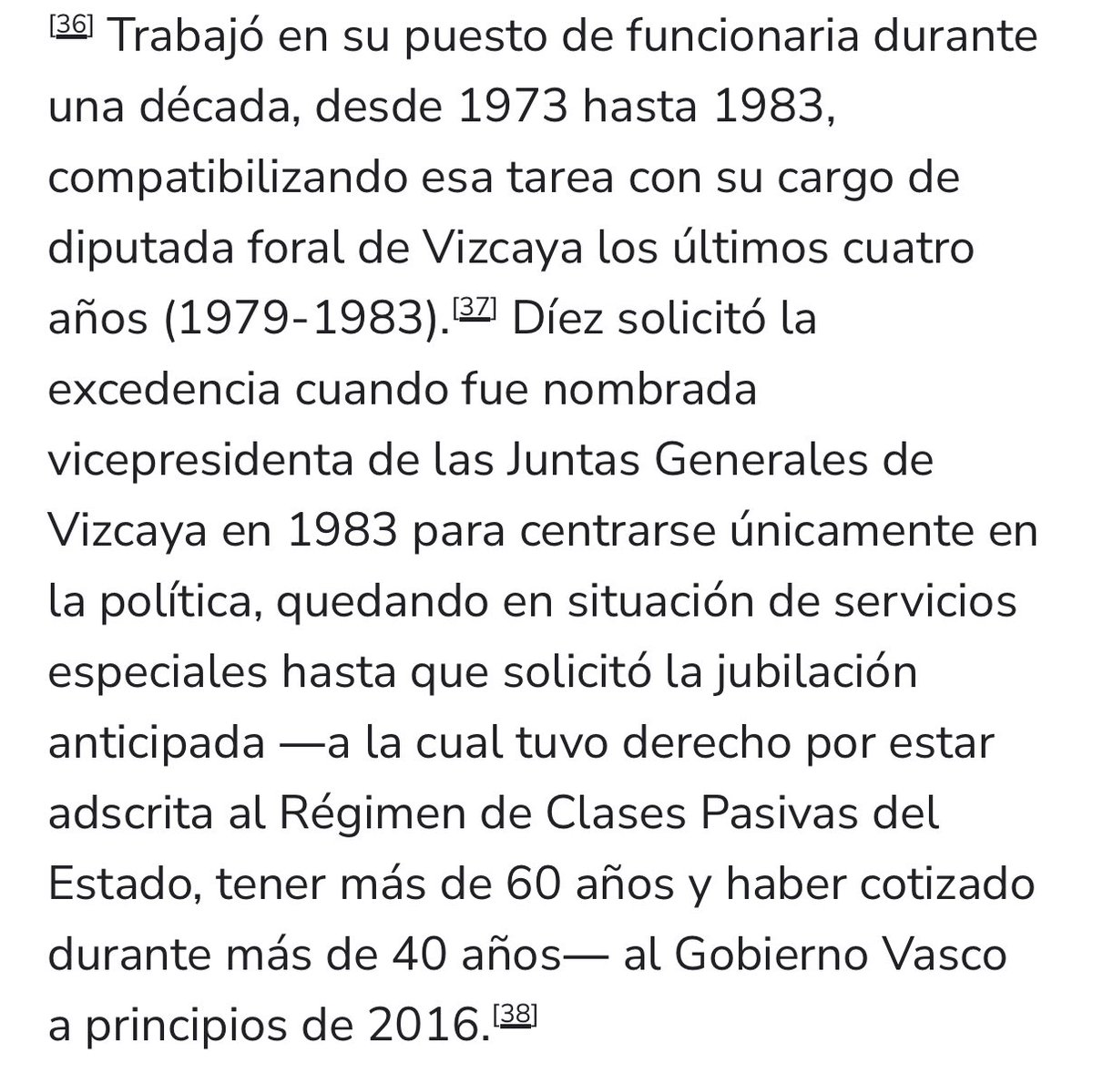 EIndaigorri's tweet photo. @PedroMe43204263 @cosasquedigo @ElisaFerLi1 @XKoldo @LaEtxebarria Por cierto, mermao, pidió la excedencia en 1983 (tras 10 añitos de sofocante curro) y no la volvió a hincar más hasta que se jubiló, siempre poltrona en poltrona... Infórmate, faltosu....😂 😂 https://t.co/RtepwFcq3u